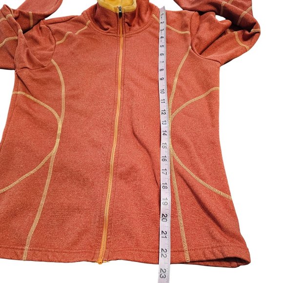 Athleta Women's Zip Up Jacket Coat Orange size Small - Picture 5 of 9